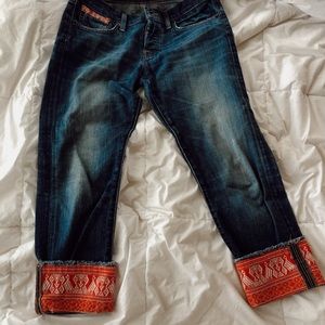 Lucky Brand Sienna Cropped Tomboy Jeans